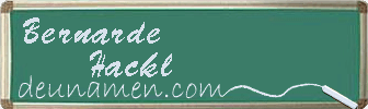 Bernarde Hackl Visitenkarte